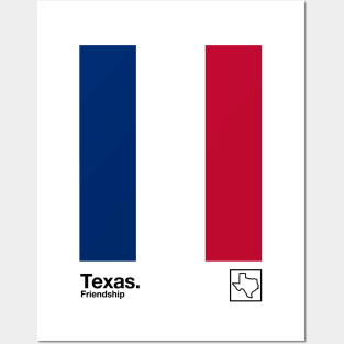 Texas // Original Texan Flag Aesthetic Colors Design Posters and Art